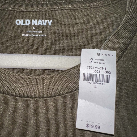 Old Navy Mens Soft-Washed Long Sleeve Rotation T-Shirt | L - Picture 3 of 9